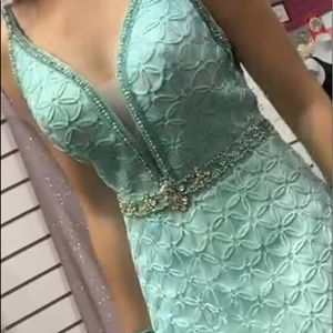 Prom gown sky blue new never worn